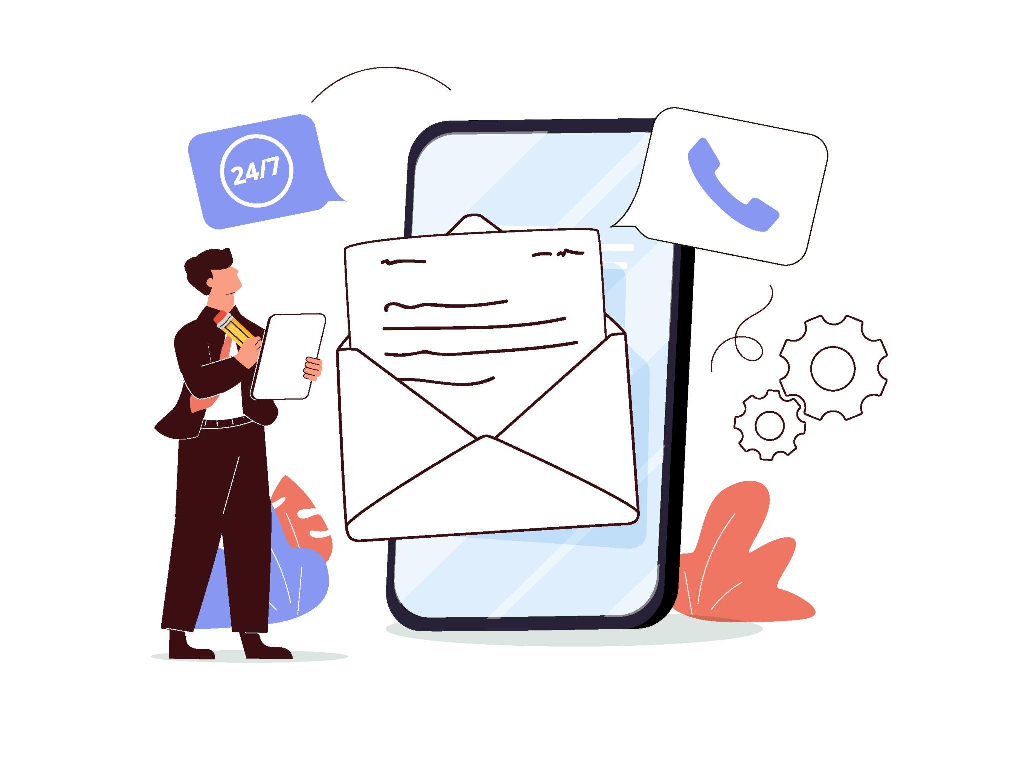 Contact illustration
